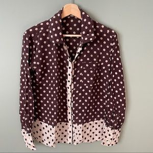 J Crew Womens Silk Pajama Top